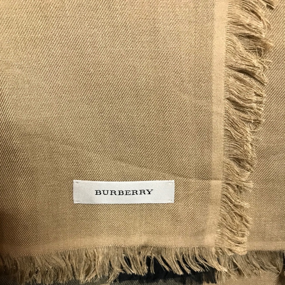 Giant Check 4’ Square Wrap with Eyelash Fringe - Picture 7 of 7